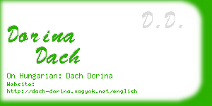 dorina dach business card